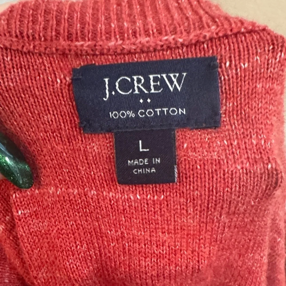 J. Crew Men's Vibrant Red Crewneck Sweater